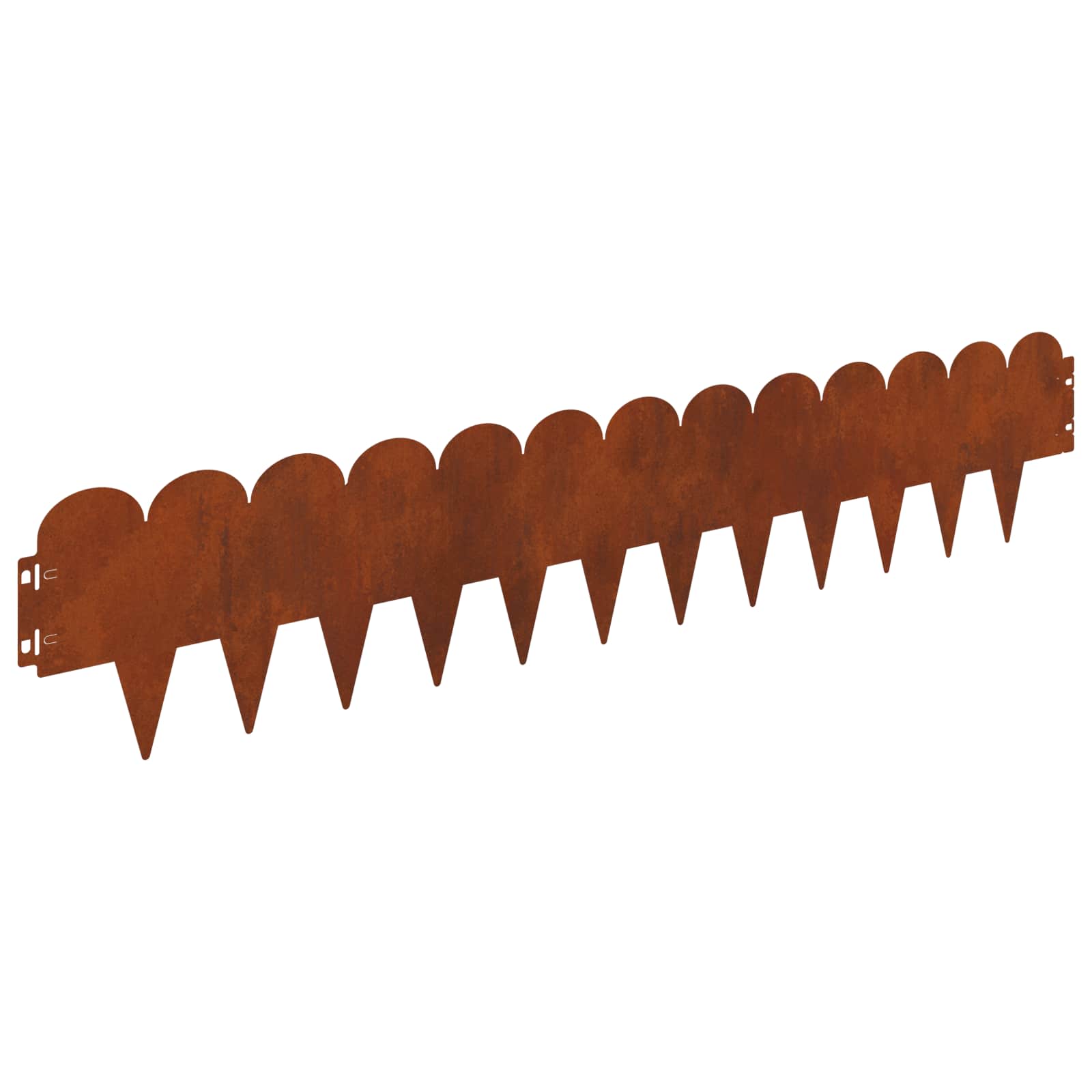 Raseneinfassung 10 pcs 103 x 15 cm Stahl Schwarz