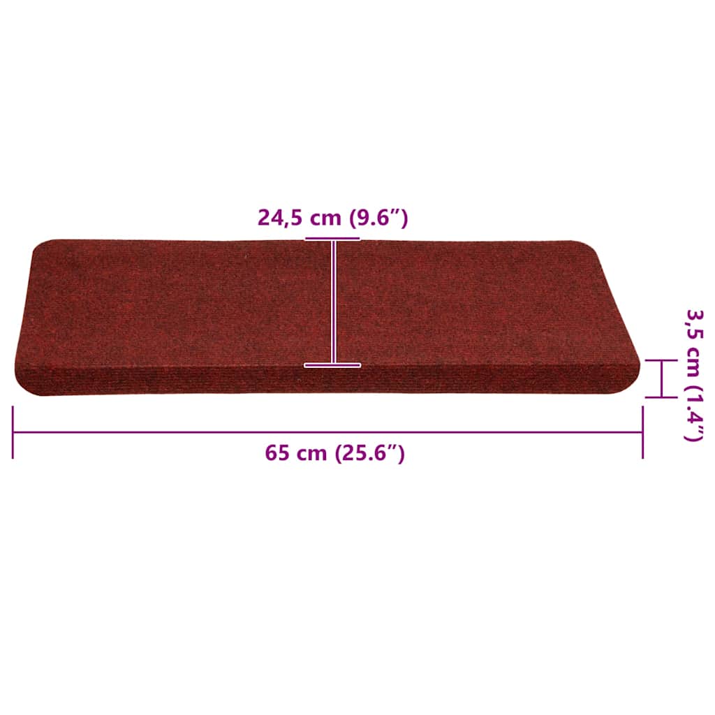 Stufenmatten Selbstklebend 15 Stk. 56x17x3 cm Beige