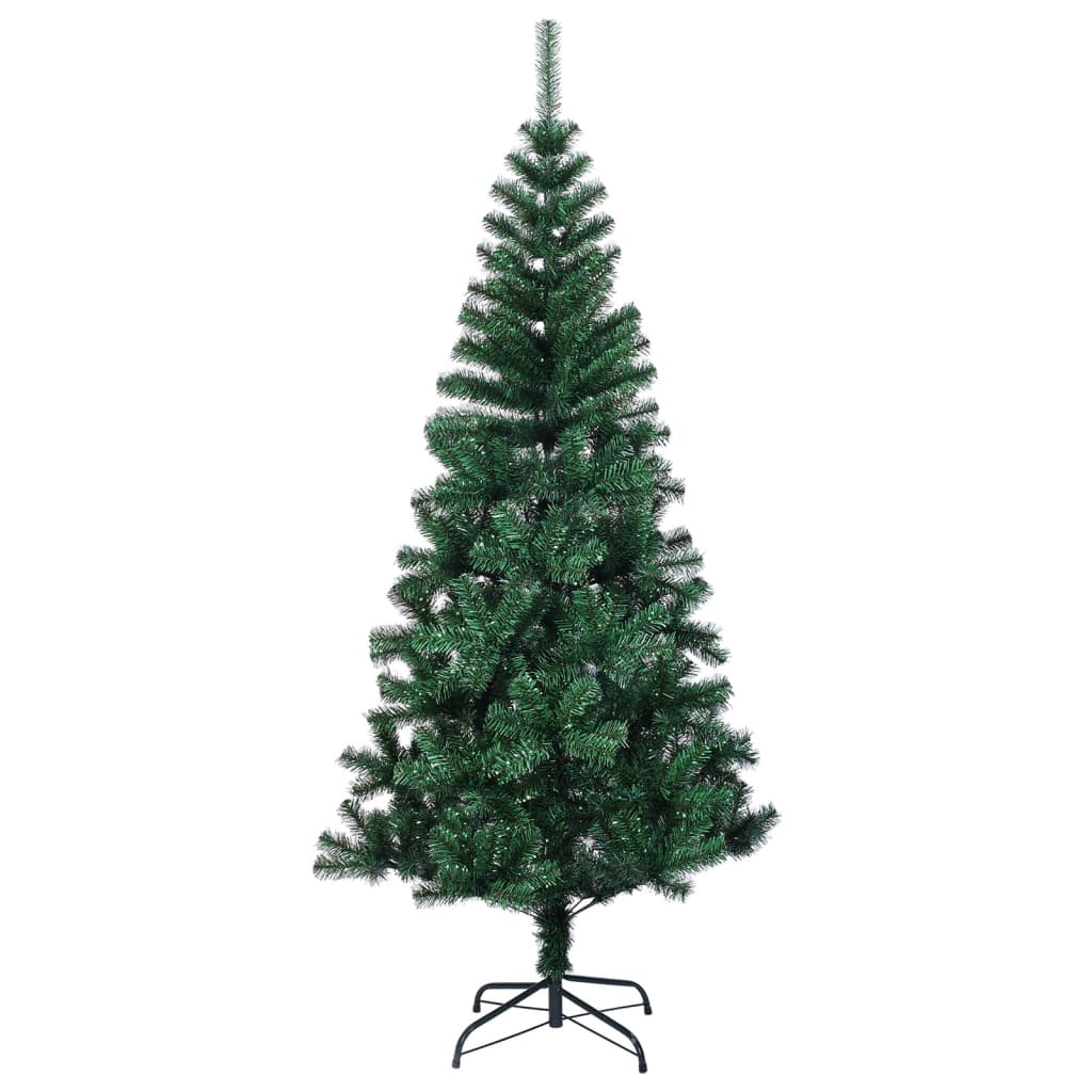 Künstlicher Weihnachtsbaum Schillernde Spitzen Weiß 180 cm PVC