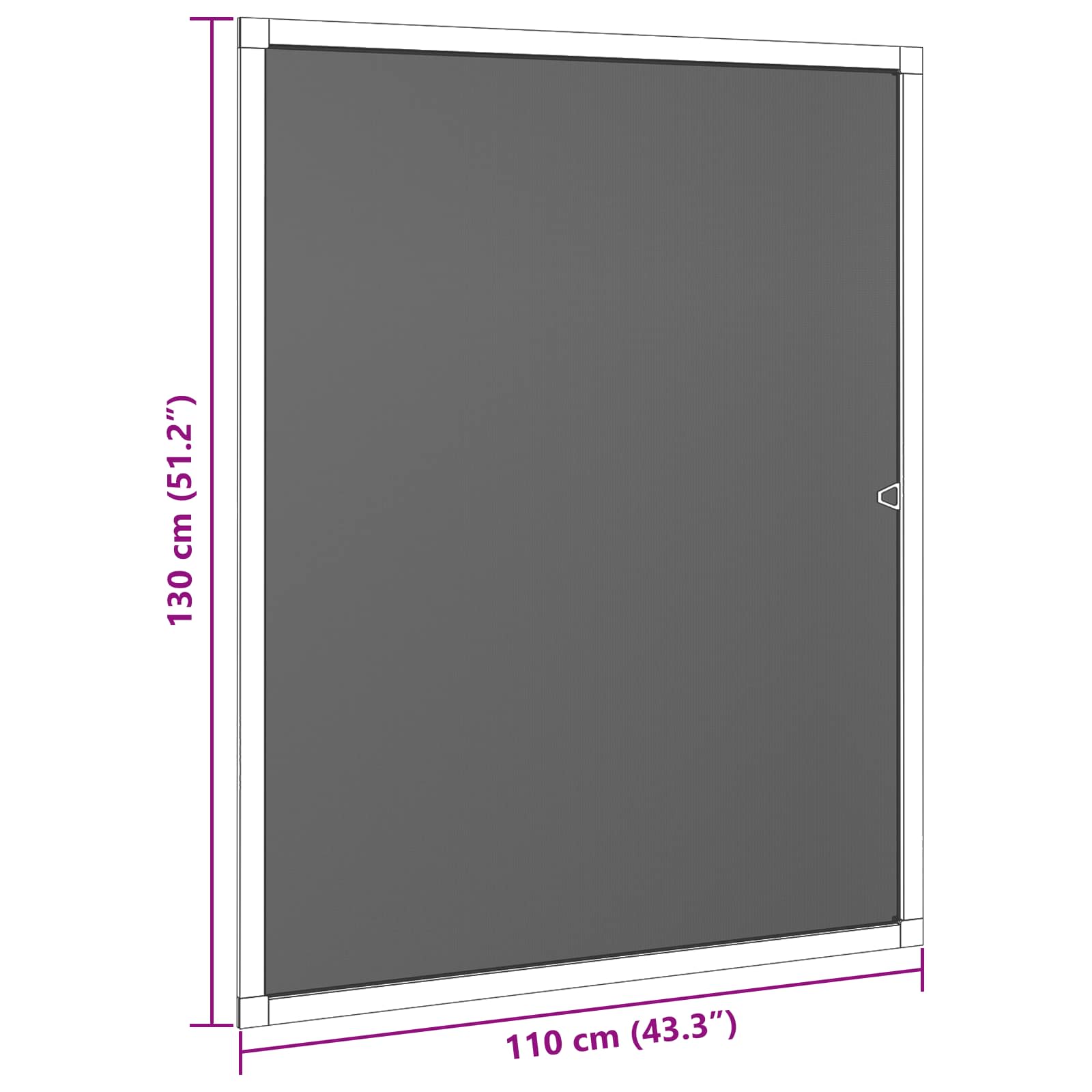 Insektenschutz für Fenster Braun 80x100 cm