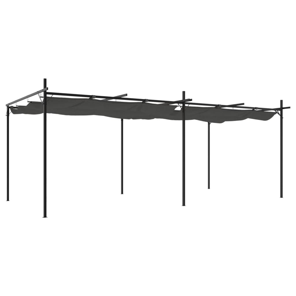 Pergola mit Schiebedach Creme 295x292x230 cm