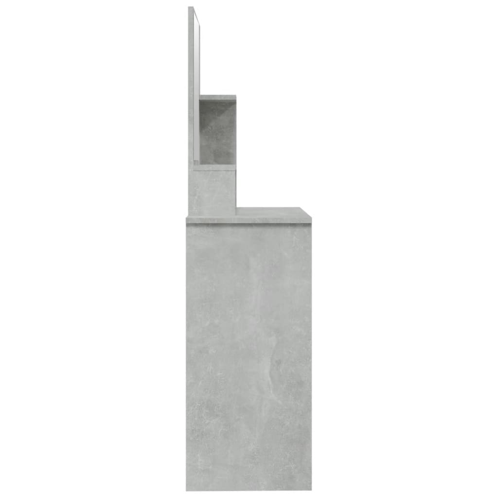 Schminktisch mit Spiegel Weiß 86,5x35x136 cm