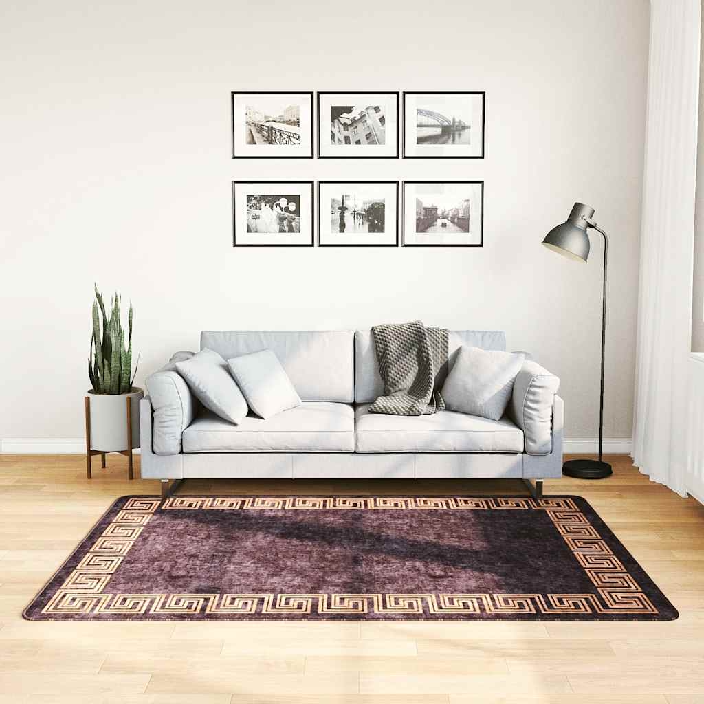 Teppich Waschbar Mehrfarbig 160x230 cm
