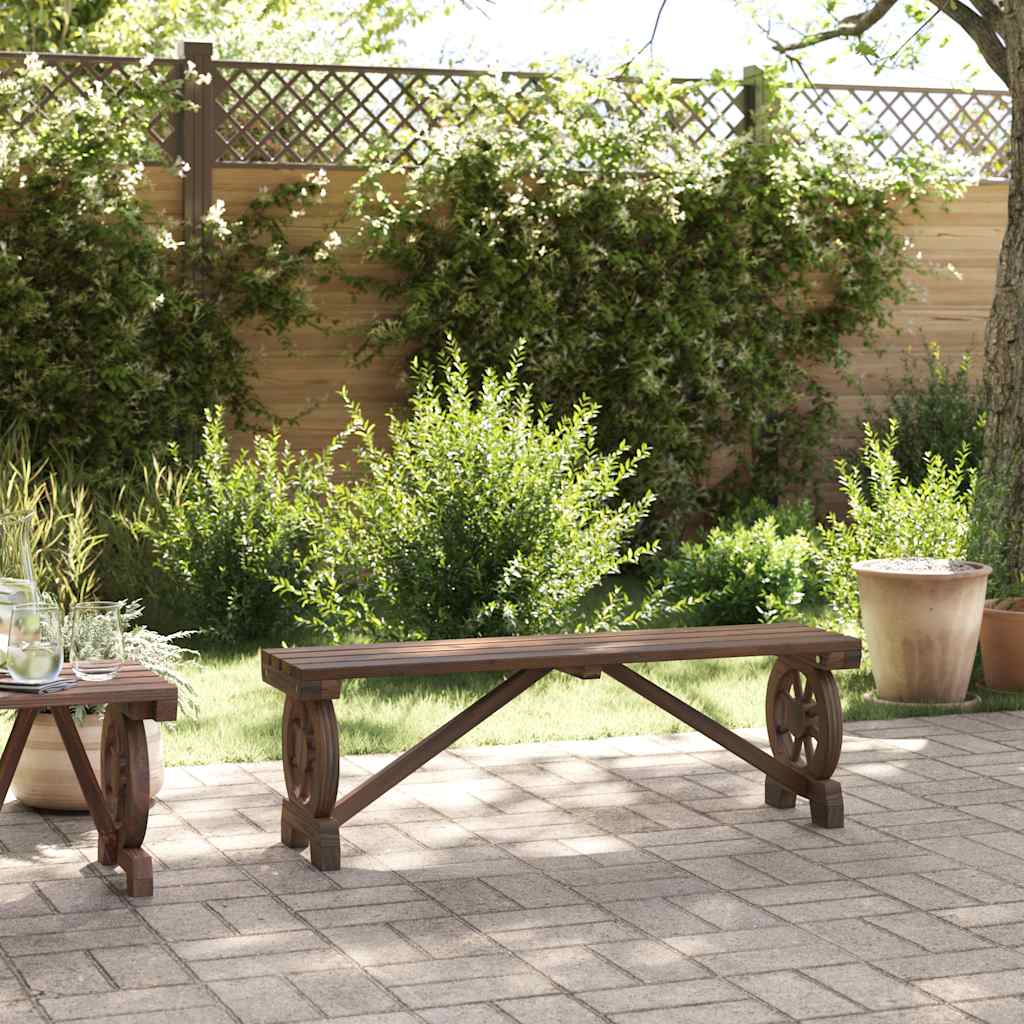 Garten-Fußhocker 40x36,5x38,5 cm Massivholz Tanne