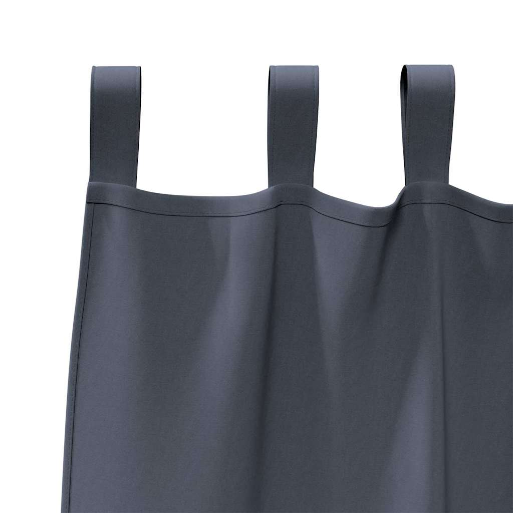 Verdunkelungs-Vorhänge mit Ringen 2 pcs Beige 140 x 140 cm