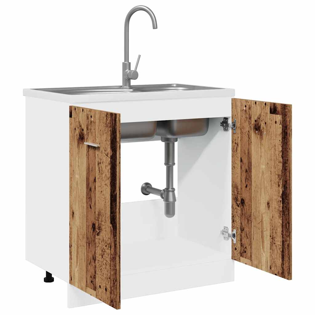 Unterschrank Lyon Weiß 60x46x81,5 cm Holzwerkstoff