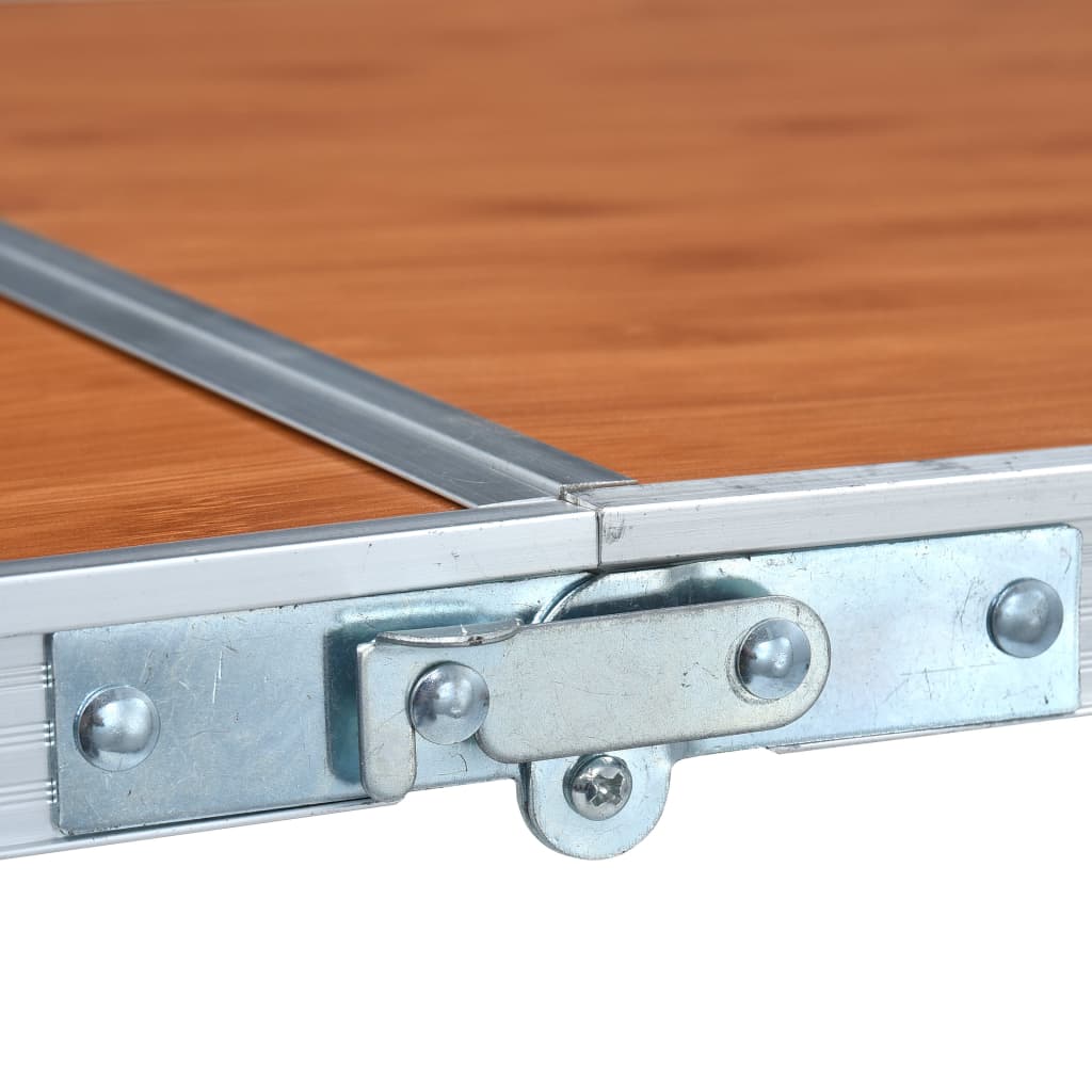 Campingtisch Klappbar Grau Aluminium 120x60 cm