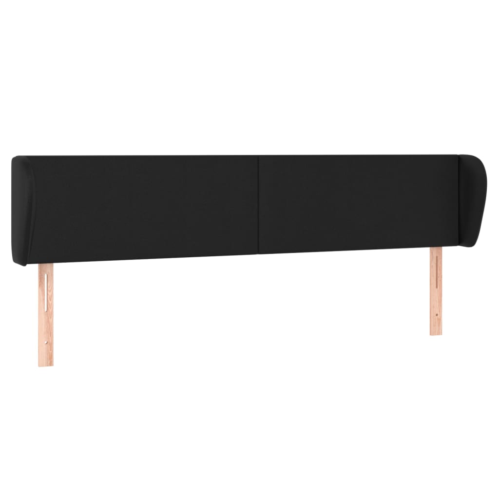 Kopfteil mit Ohren Creme 83x23x78/88 cm Kunstleder