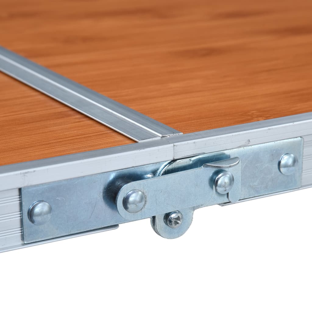 Campingtisch Klappbar Grau Aluminium 120x60 cm