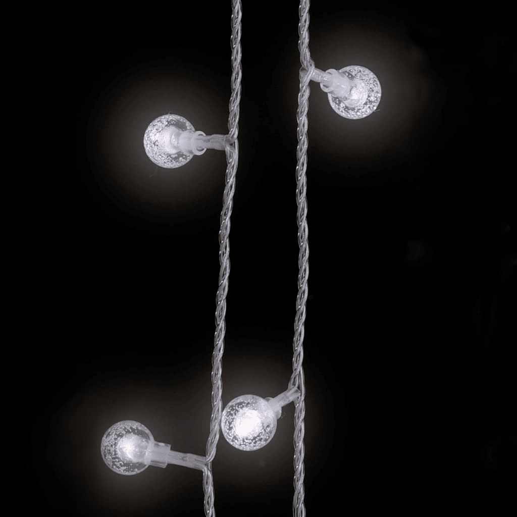 Lichterkette Kugeln 20 m 200 LED Warmweiß 8 Funktionen