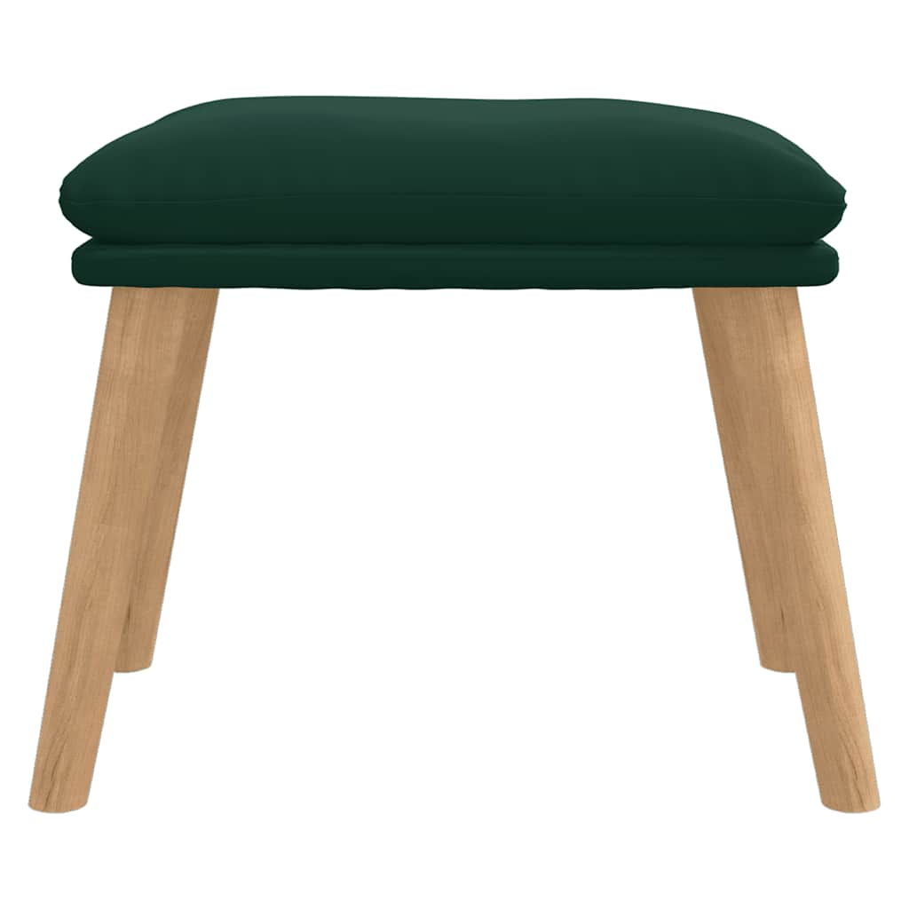 Fußhocker Hellgrau 45x29,5x35 cm Samt