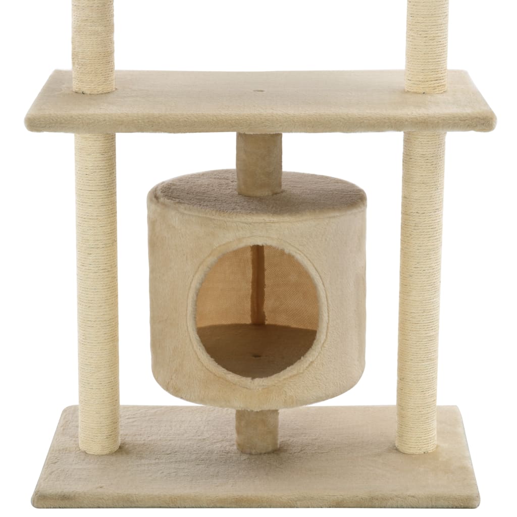 Katzen-Kratzbaum Sisal 95 cm Grau