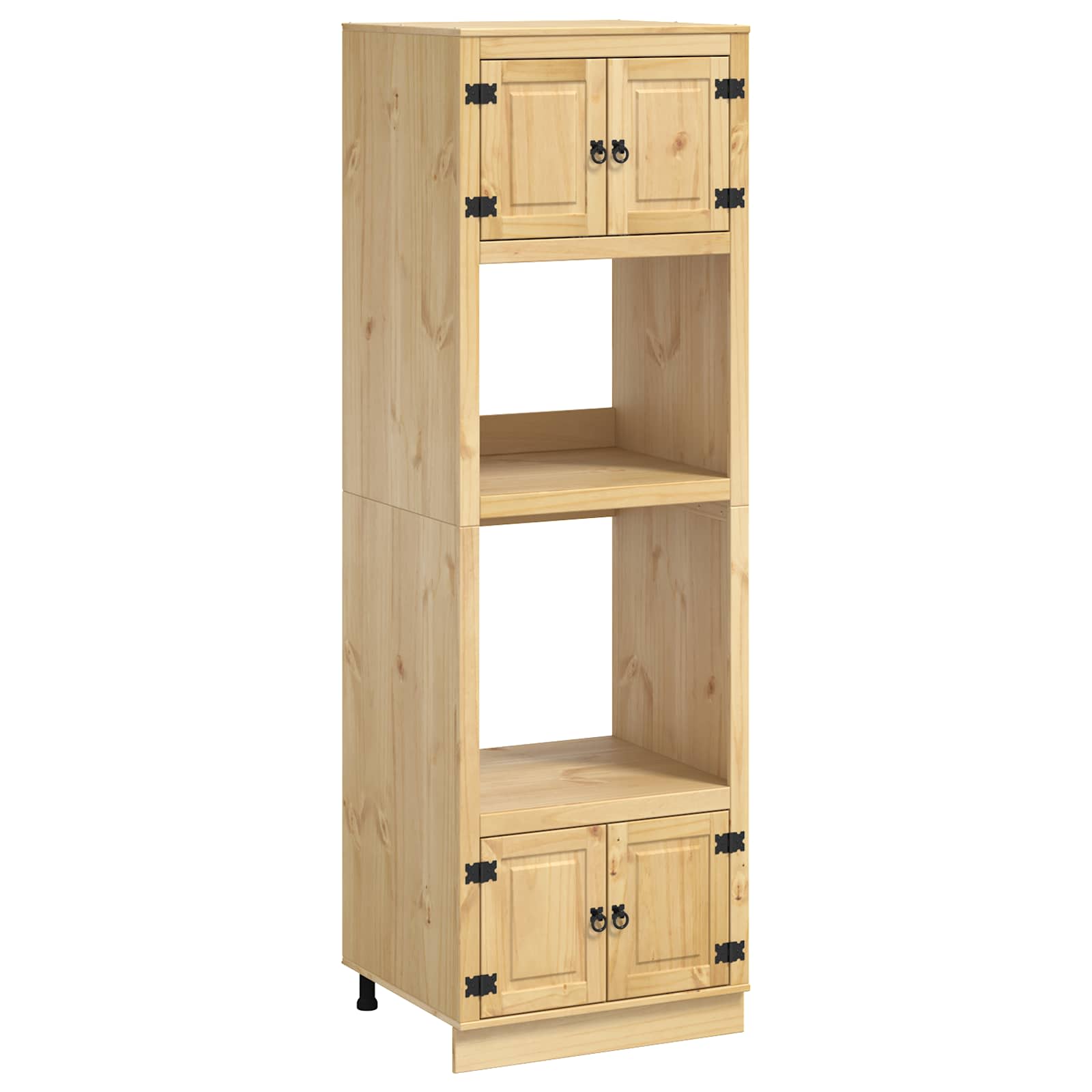 Schrank SKI Honigbraun 60 x 46 x 81,5 cm Massives Kiefernholz
