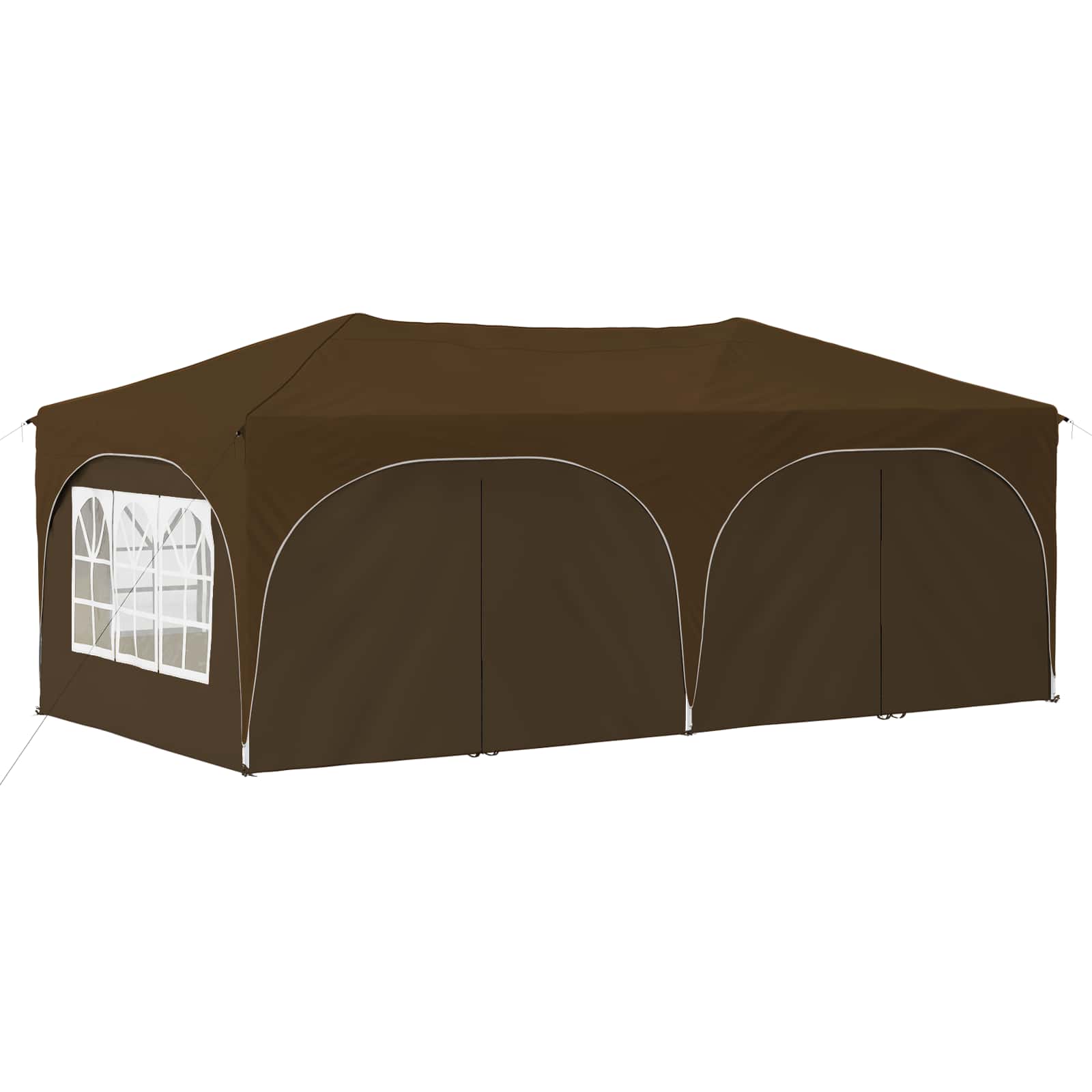 Pop-up Partyzelt 575 x 288 x 245 cm Creme Oxford-Stoff