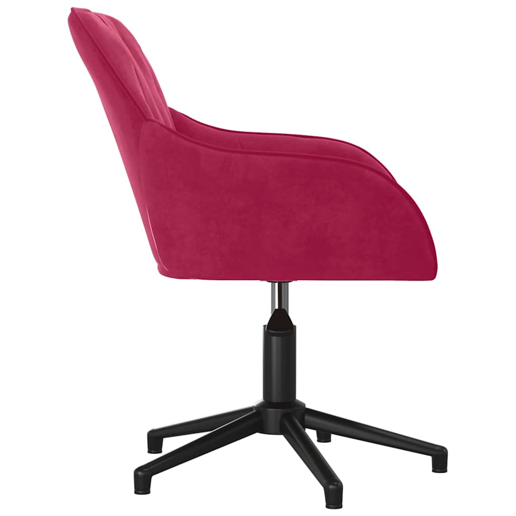 Bürostuhl Drehbar Blau Samt
