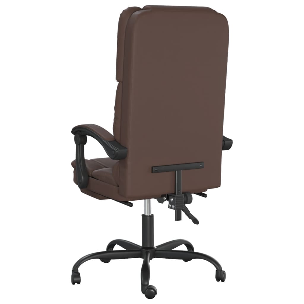 Bürostuhl mit Massagefunktion Schwarz Kunstleder