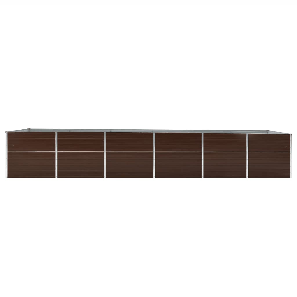 Hochbeet Braun 160 x 80 x 77 cm Verzinkter Stahl