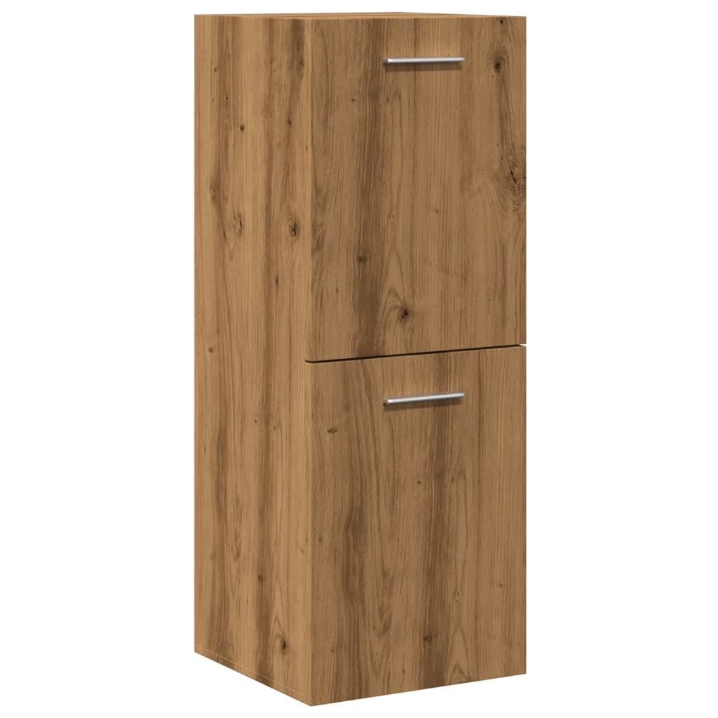 Badezimmerschrank Weiß 30x30x80 cm Holzwerkstoff