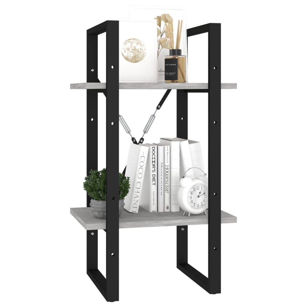 Bücherregal 2 Fächer Weiß 40x30x70 cm Holzwerkstoff