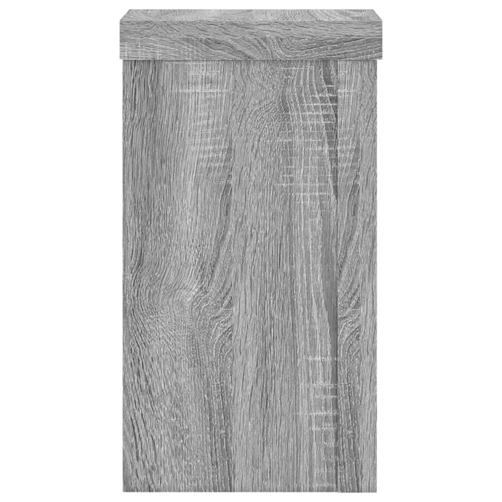 Pflanzenständer 2 Stk. Weiß 33x33x100 cm Holzwerkstoff