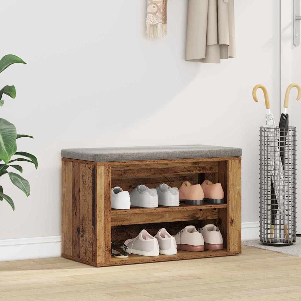 Schuhregal Weiß 75x35x45 cm Holzwerkstoff