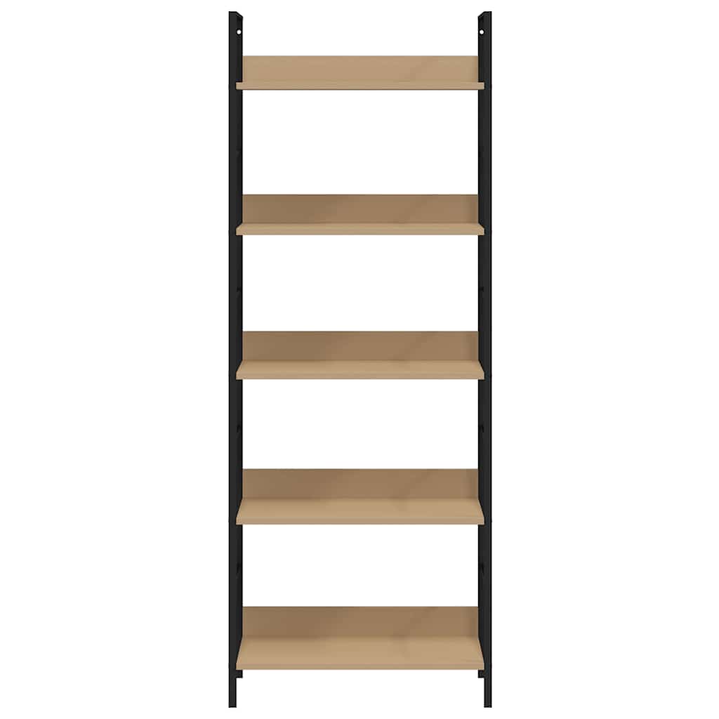 Bücherregal 3 Regalböden Schwarz 60×27,6×90,5 cm Holzwerkstoff
