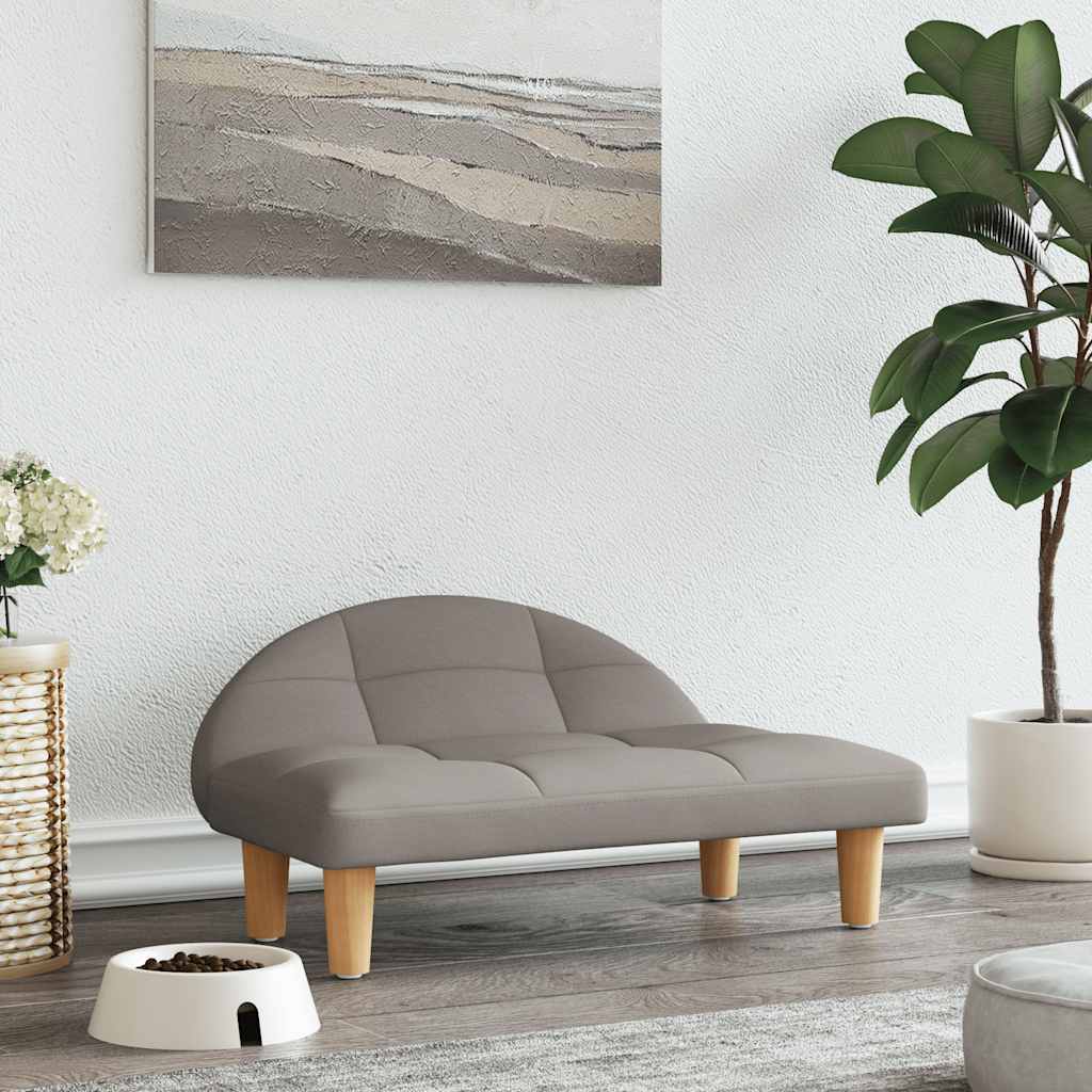 Hundebett Creme 70x52x30 cm Stoff