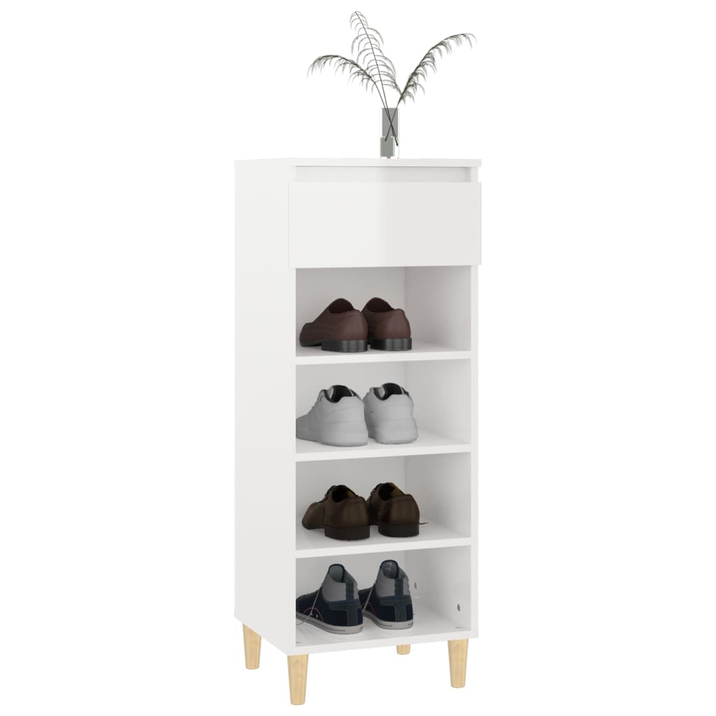 Schuhschrank Weiß 40x36x105 cm Holzwerkstoff