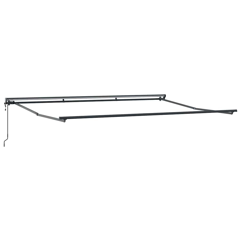 Markisenrahmen Verstellbar Weiß 2,5 x 2 m Stahl