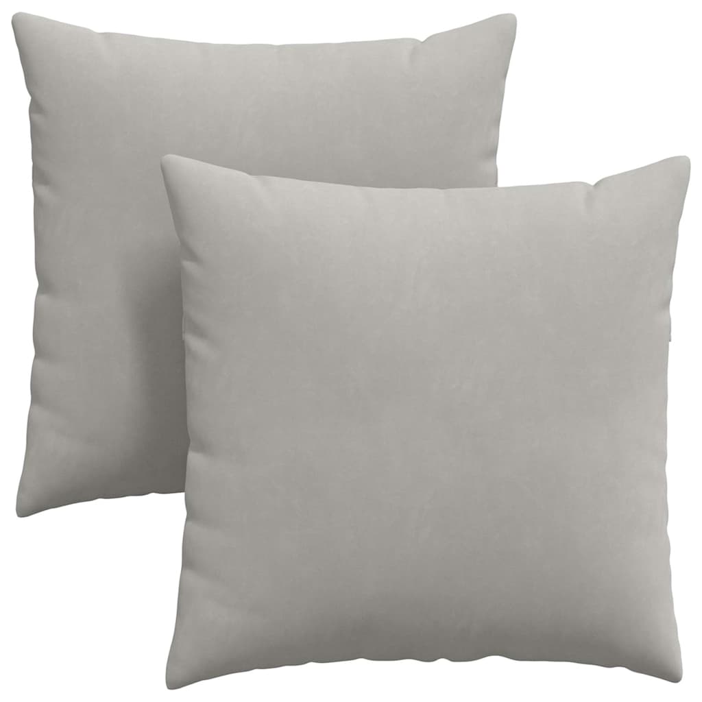 Sofakissen 2 Stück Taupe 50 x 30 cm Stoff
