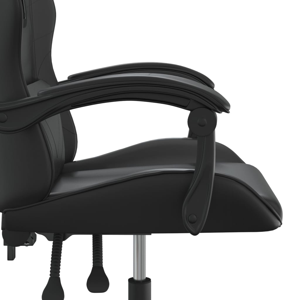 Gaming-Stuhl Drehbar Schwarz und Rot Kunstleder