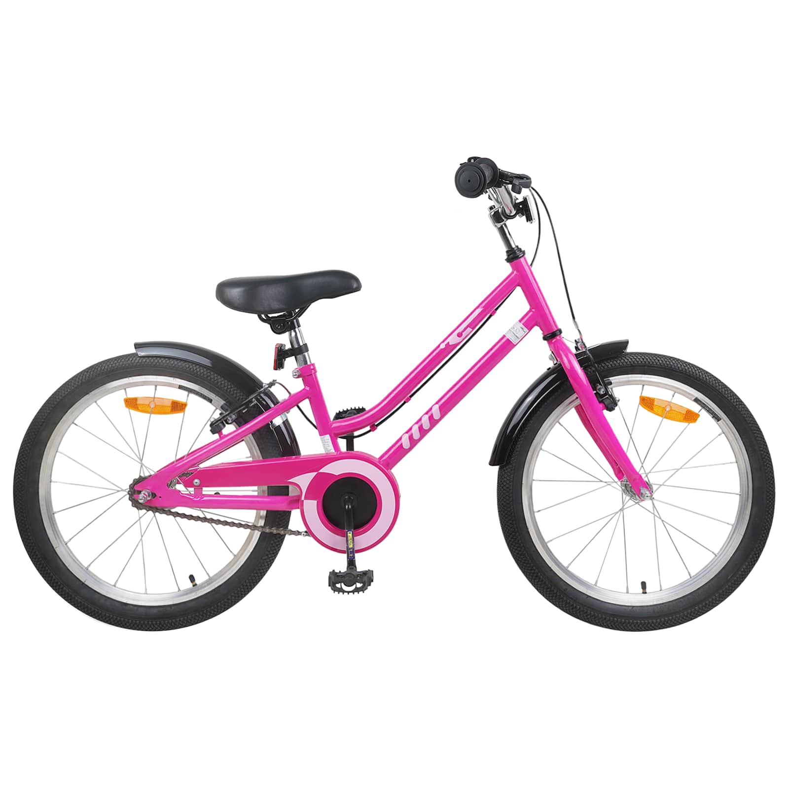 Kinderfahrrad 12 Zoll für 2-4 Jahre alt Pink Weiß