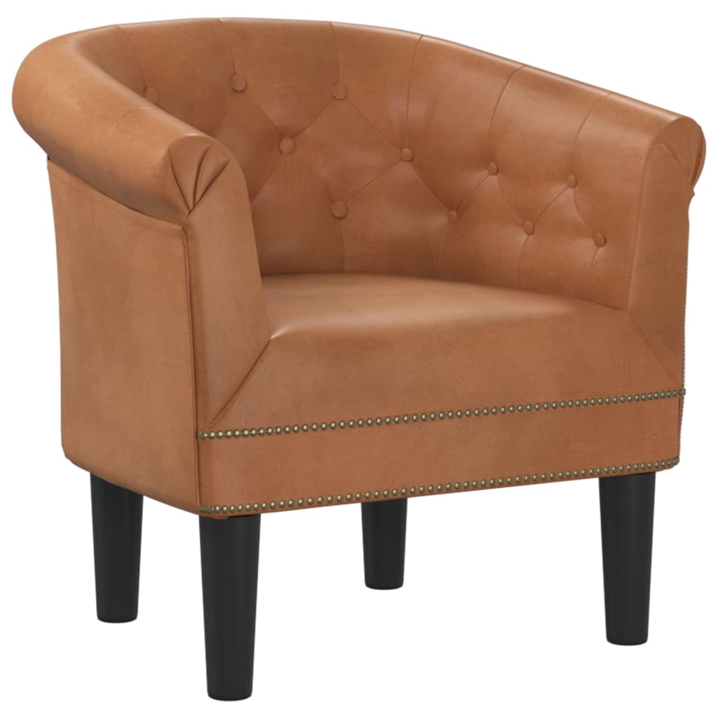 Clubsessel Gold Kunstleder