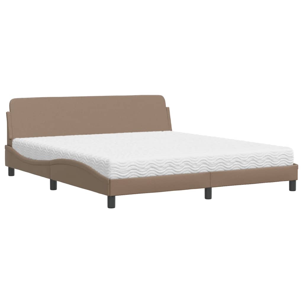 Bett mit Matratze "Dover" Schwarz 80x200 cm Kunstleder