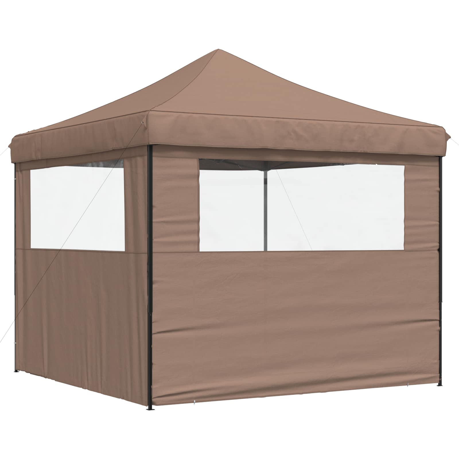 Partyzelt Faltbar Pop-Up Schwarz 292x292x315 cm