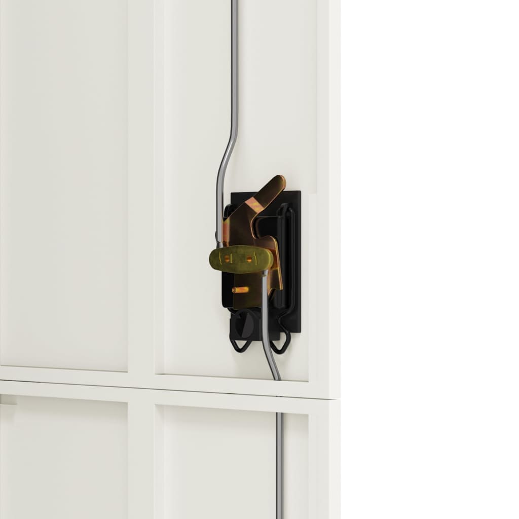 Aktenschrank mit 2 Türen Grau 90 cm Stahl