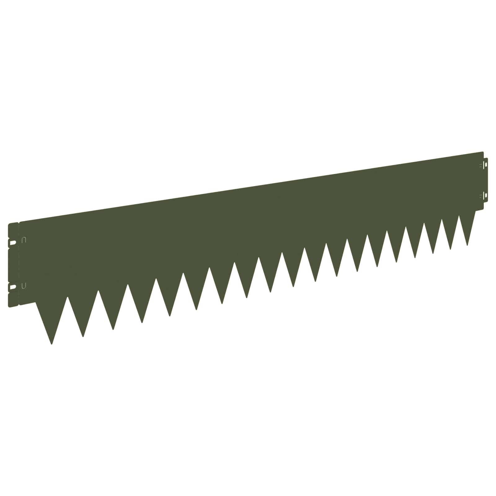 Raseneinfassung 10 pcs Länge Höhe 103 x 15 cm Stahl Schwarz