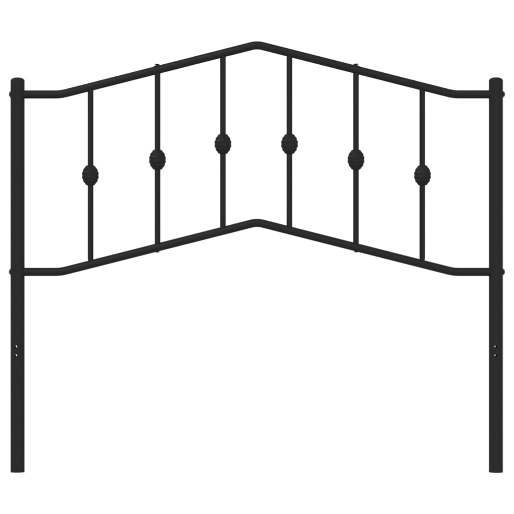 Ersatz-Kopfteil Metall Schwarz 90 cm