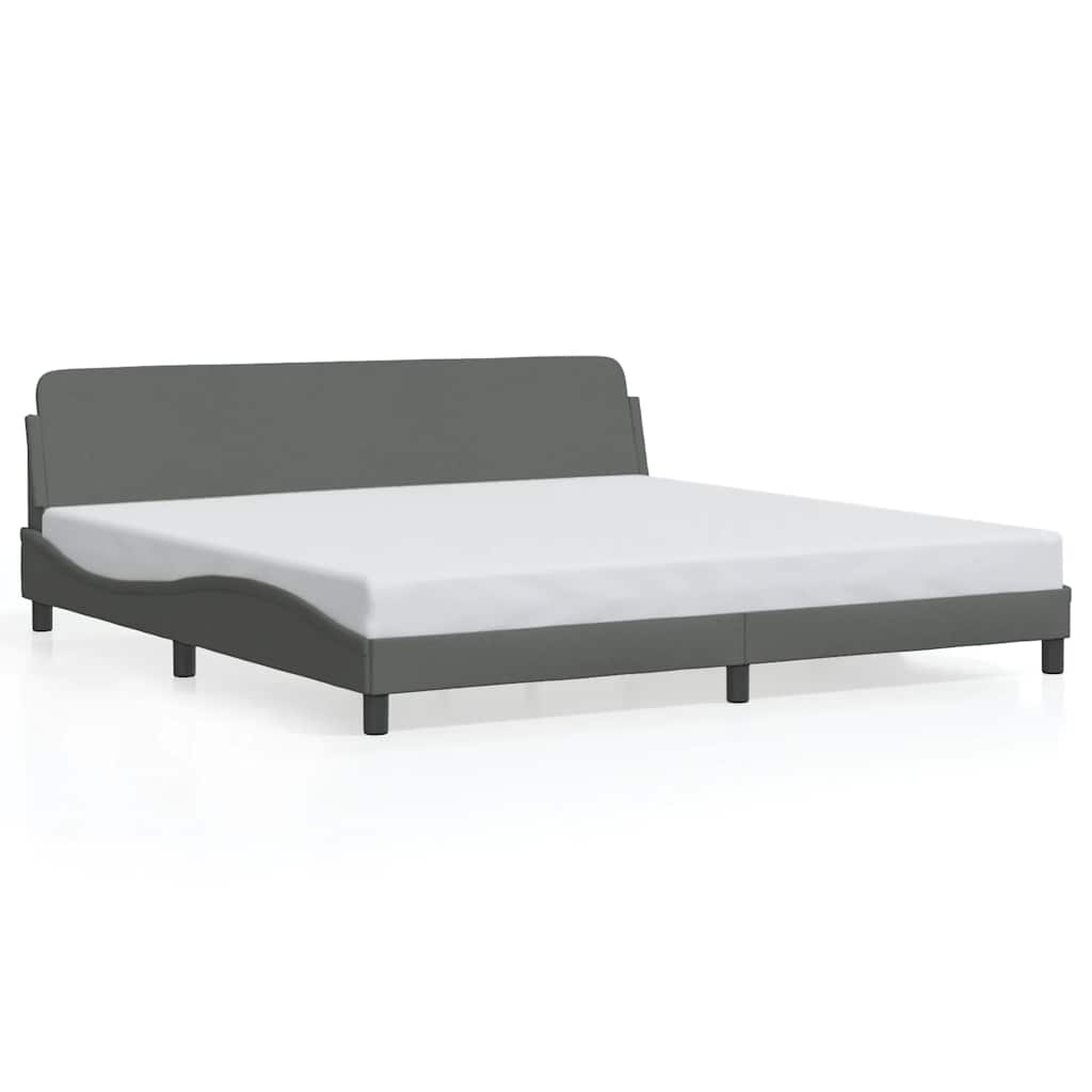 Bettgestell "Dover" Hellgrau 100x190 cm Stoff