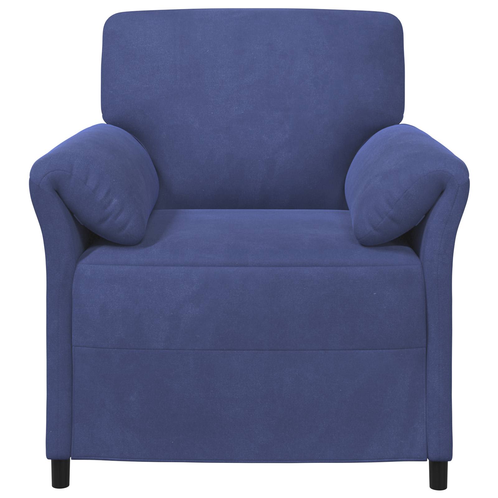 1-Sitzer Sofa Hellgrau 88 x 83 x 95 cm Samt