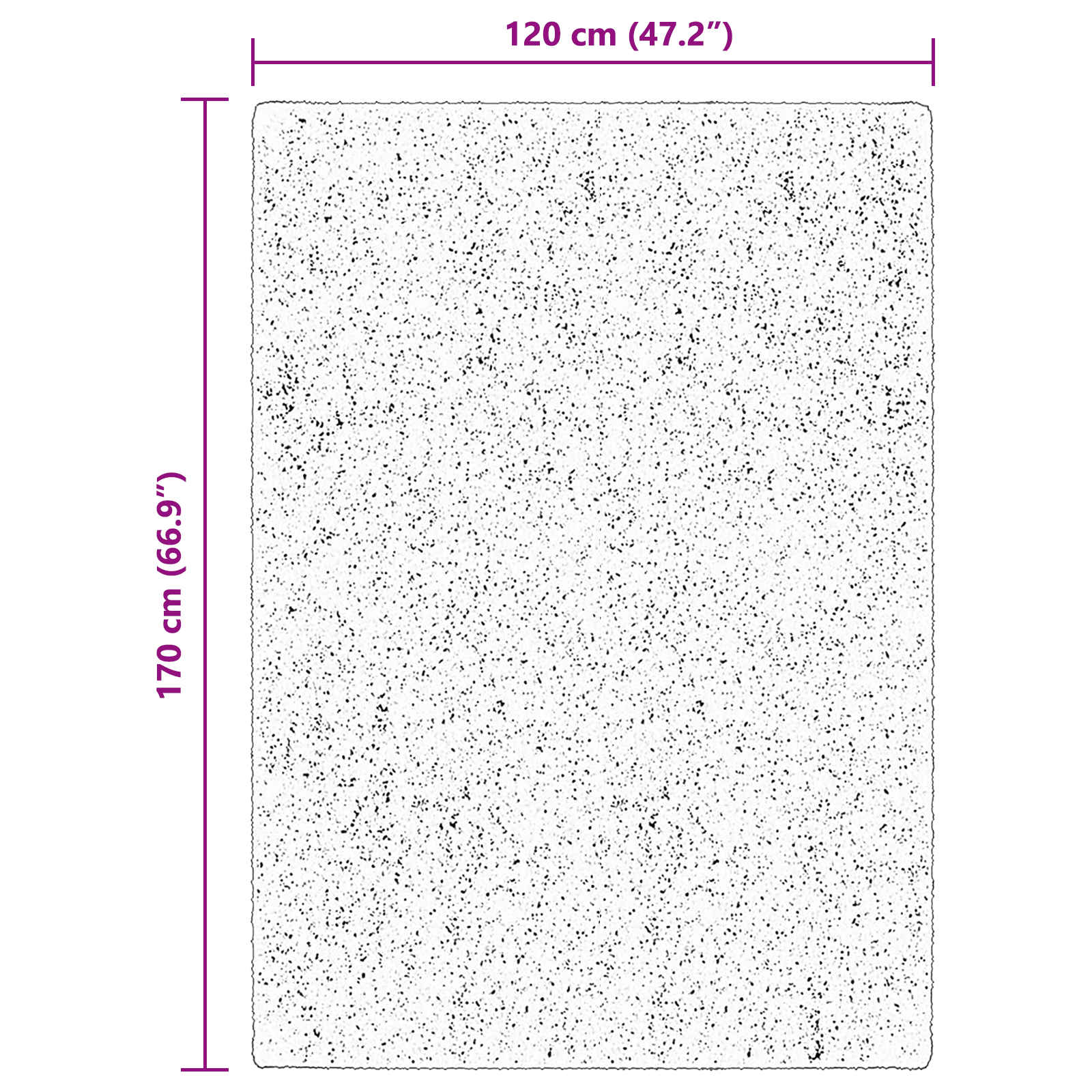 Teppich HUARTE Kurzflor Weich und Waschbar Anthrazit 60x110 cm