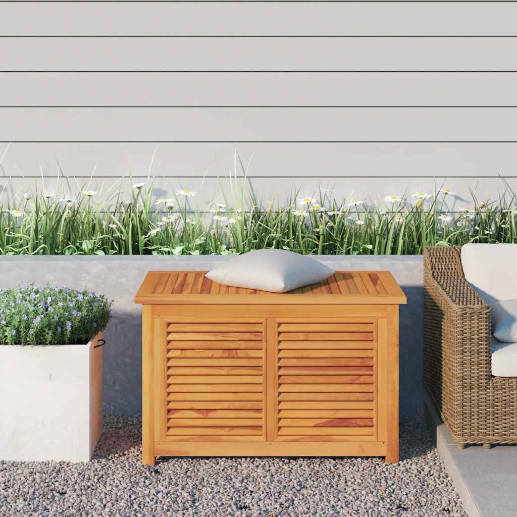 Gartenbox mit Beutel 60x50x58 cm Massivholz Teak