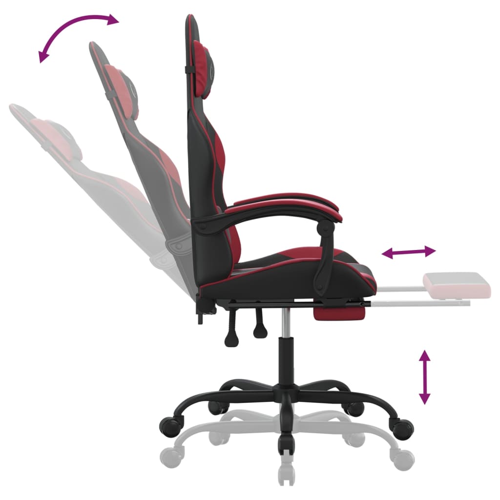 Gaming-Stuhl Schwarz und Golden Kunstleder