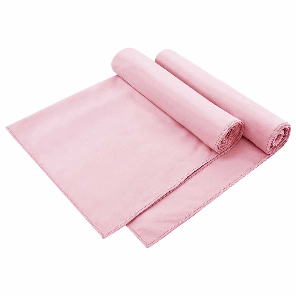 Außenstuhl Handtücher 2 pcs Schwarz 130 x 60 cm