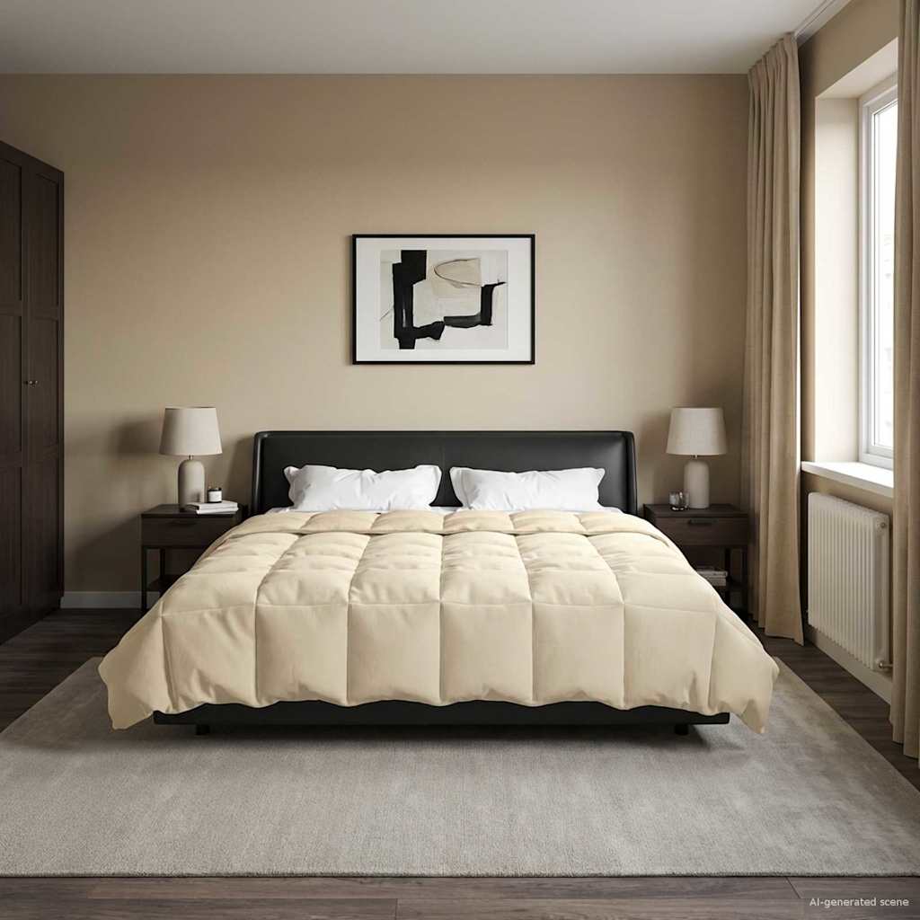 Ganzjahresbettdecke Anthrazit 135 x 200 cm Mikrofaser