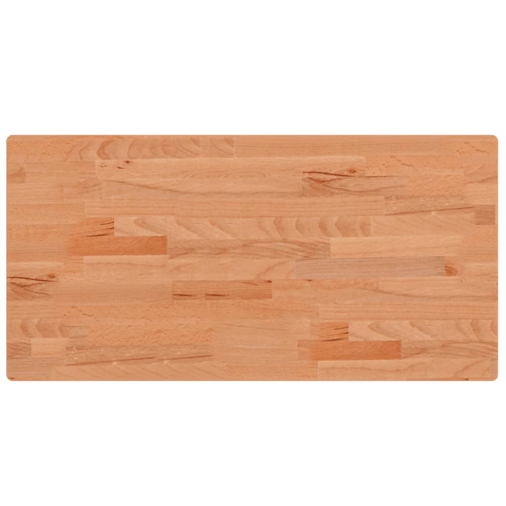 Tischplatte 80x40x1,5 cm Rechteckig Massivholz Buche