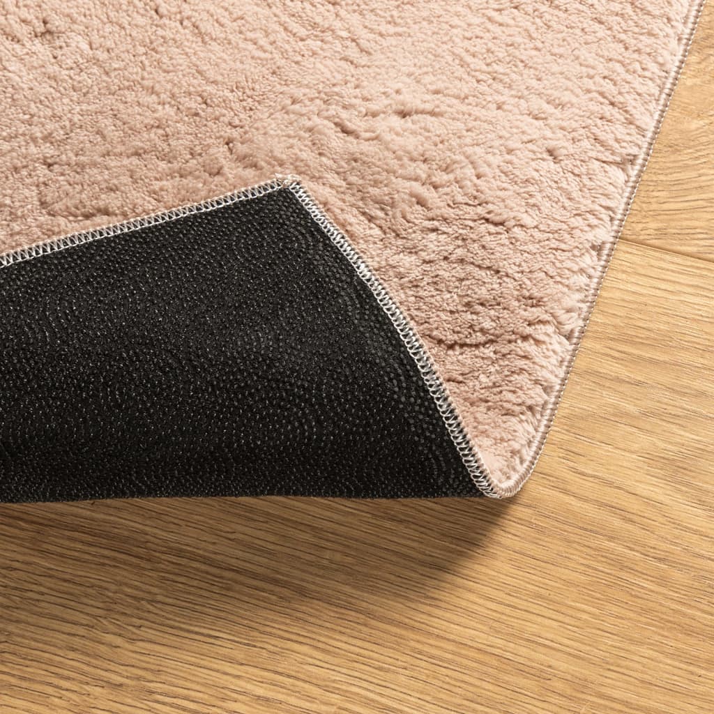 Teppich HUARTE Kurzflor Weich und Waschbar Anthrazit 60x110 cm