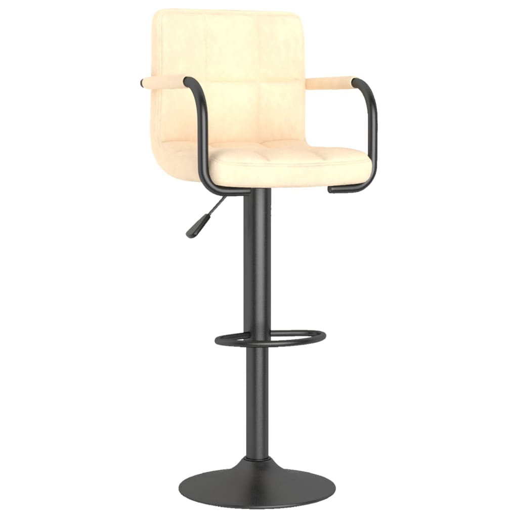 Barhocker 2 Stk. Blau Samt