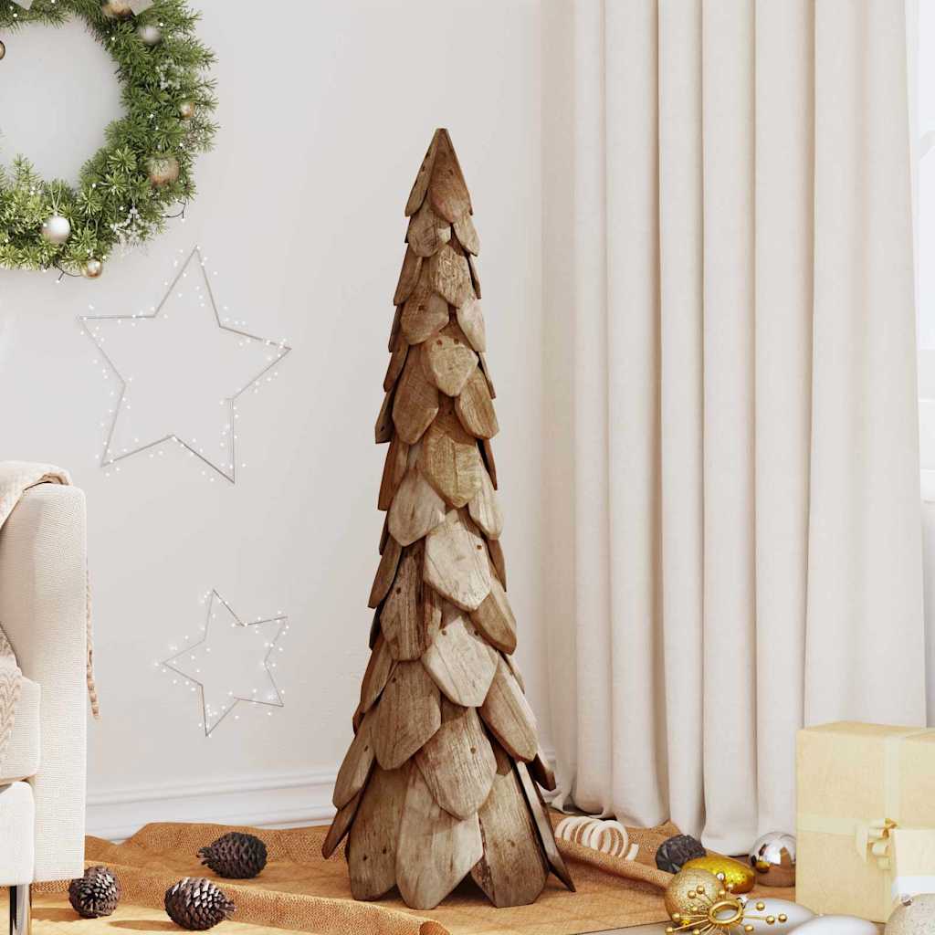 Weihnachtsbaum mit Ständer Braun 51 cm Massivholz Teak