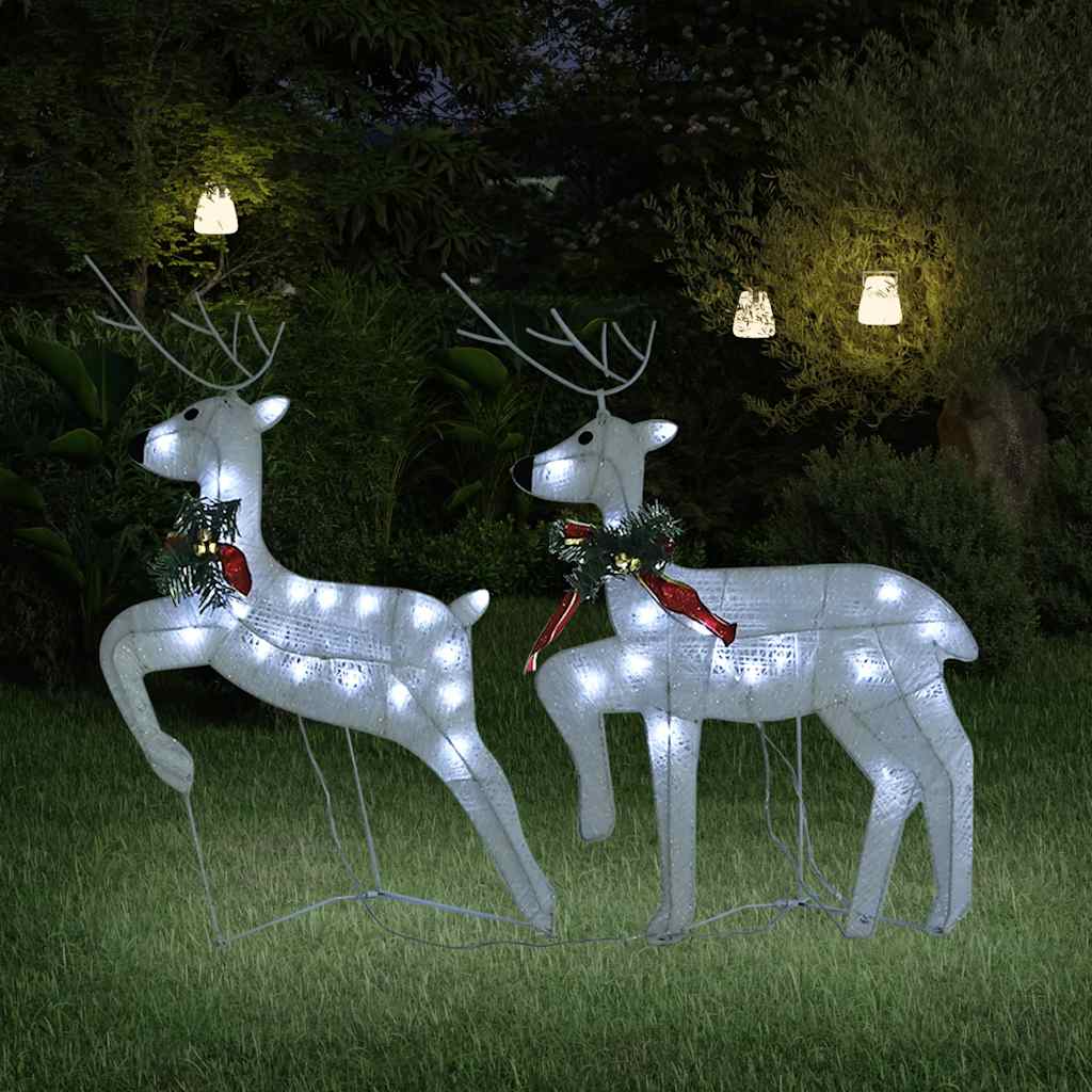 LED-Rentiere 2 Stk. Gold 40 LEDs